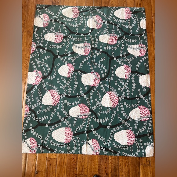 Finlayson Tablecloth with Thistle Design in Teal Multicolor - Picture 2 of 13